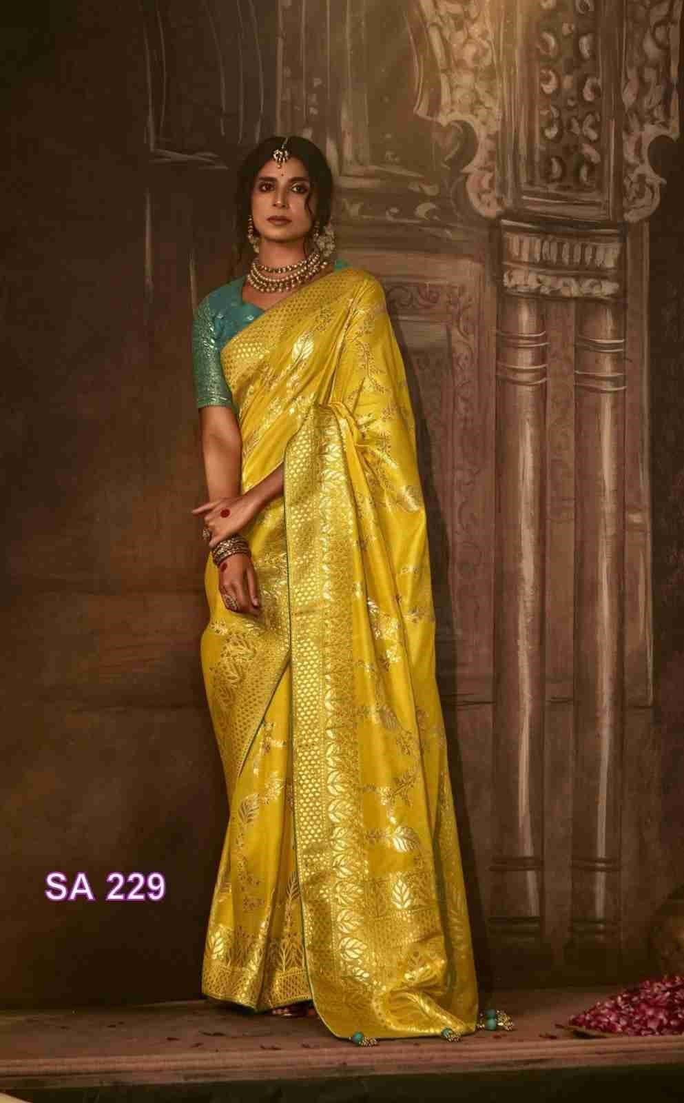 Yellow Silk Saree