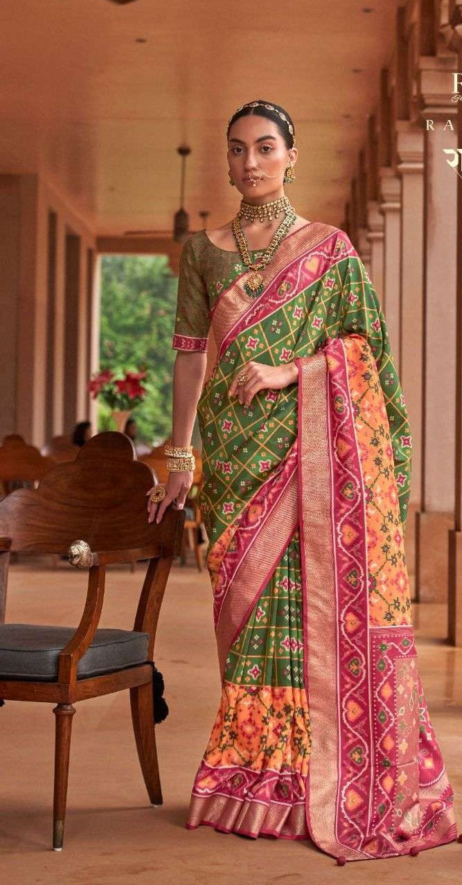Green Patola Silk Saree