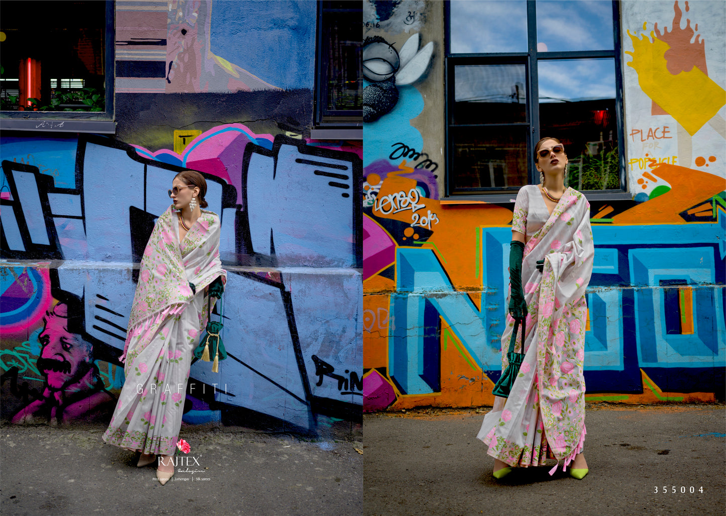 Grey Parsi Weaving - Handwoven Textured Silk Saree
