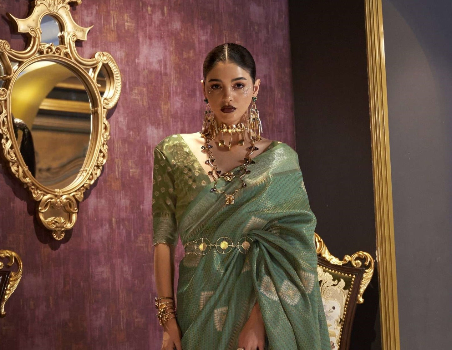 Green Silk Saree
