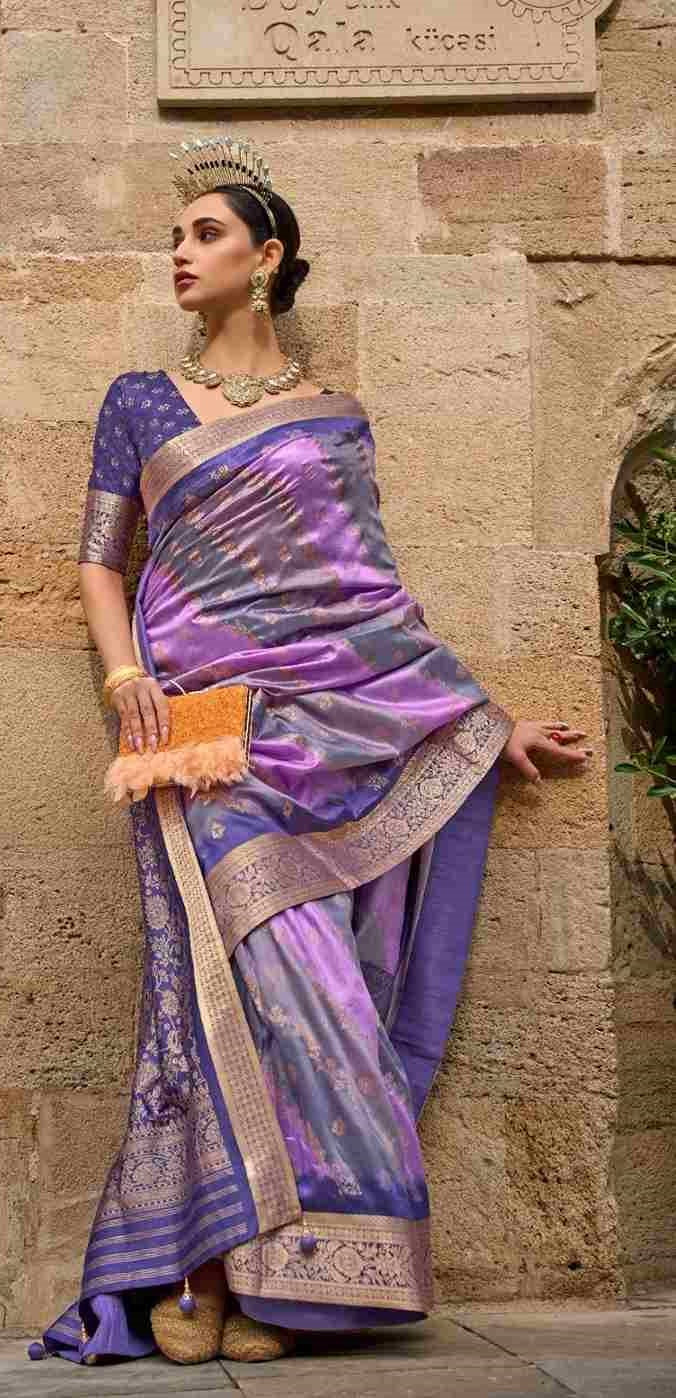 Purple Silk Saree