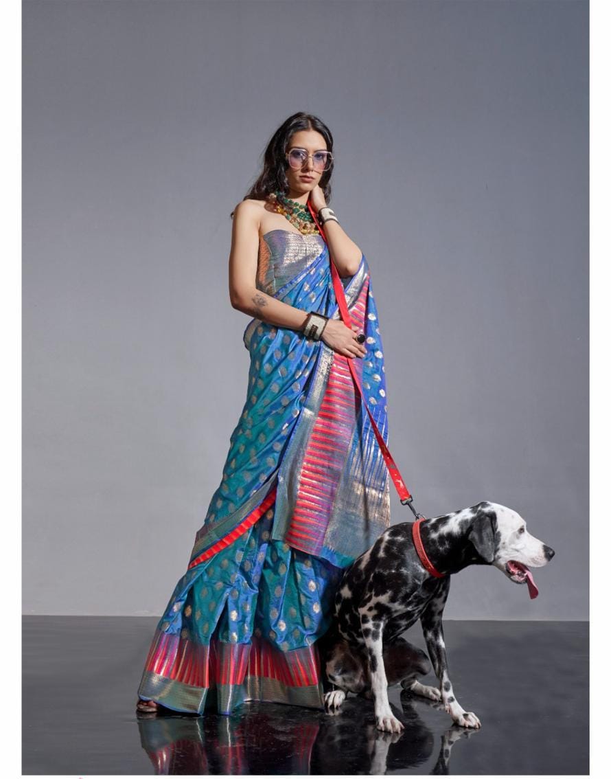 Blue Kodai Silk Saree