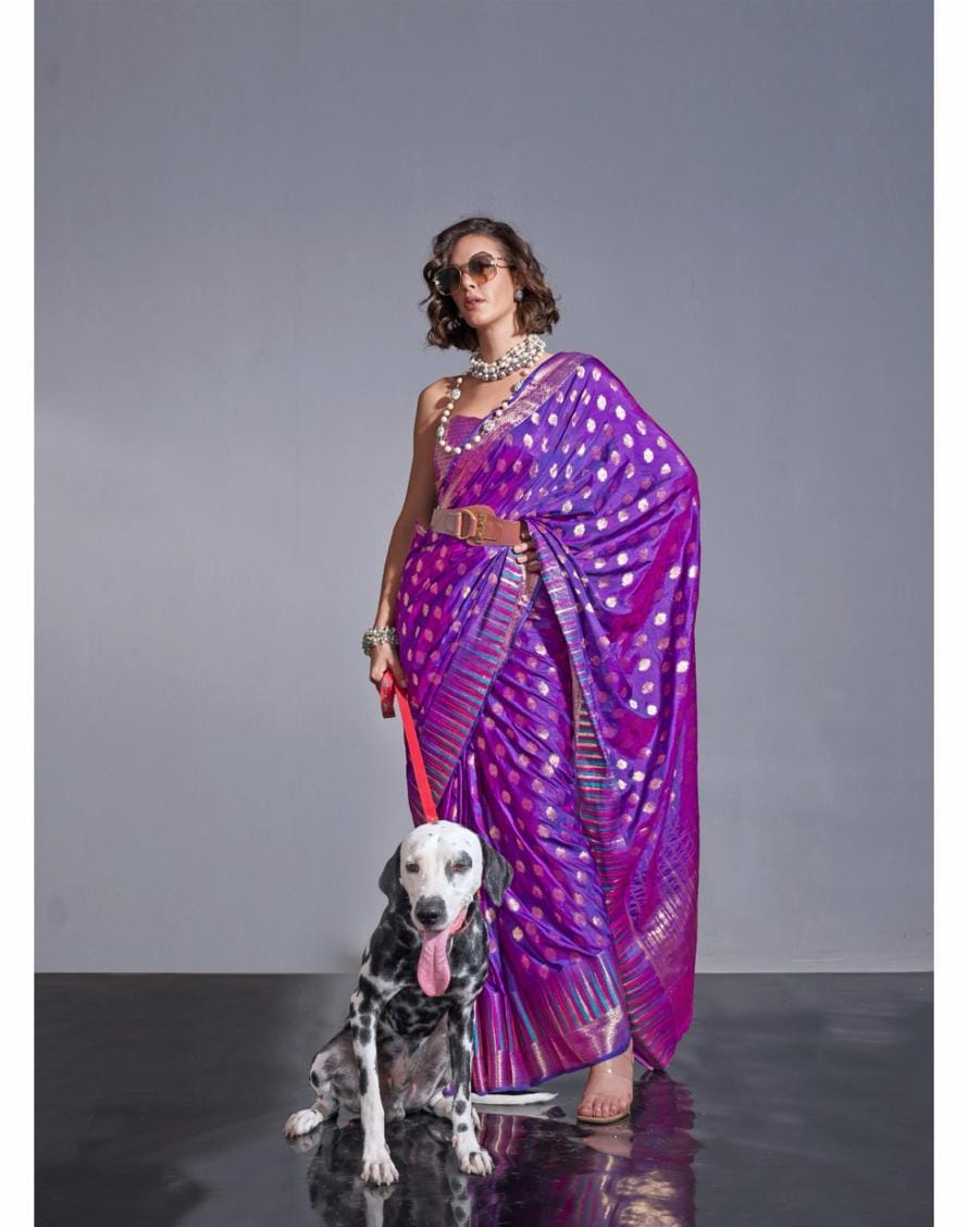 Purple Kodai Silk Saree