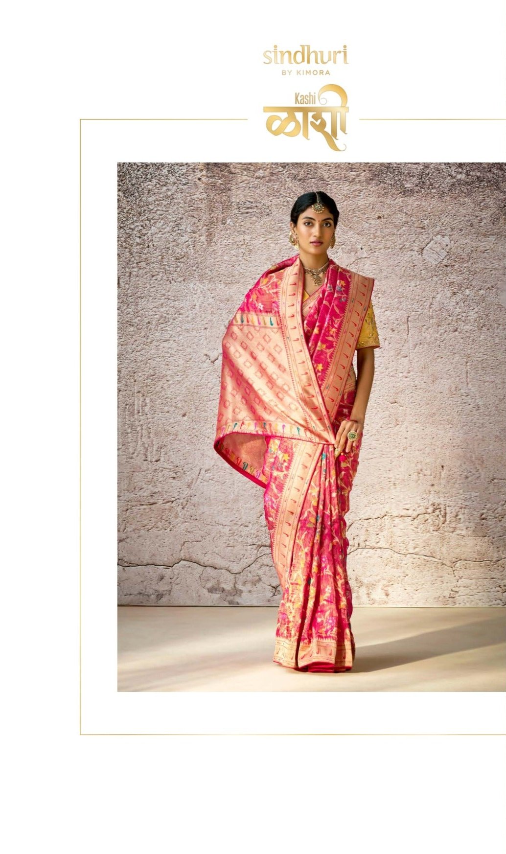 Red Kora Banarasi Saree With Delicate Floral Patterns