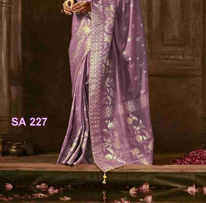 Onion Green Silk Saree