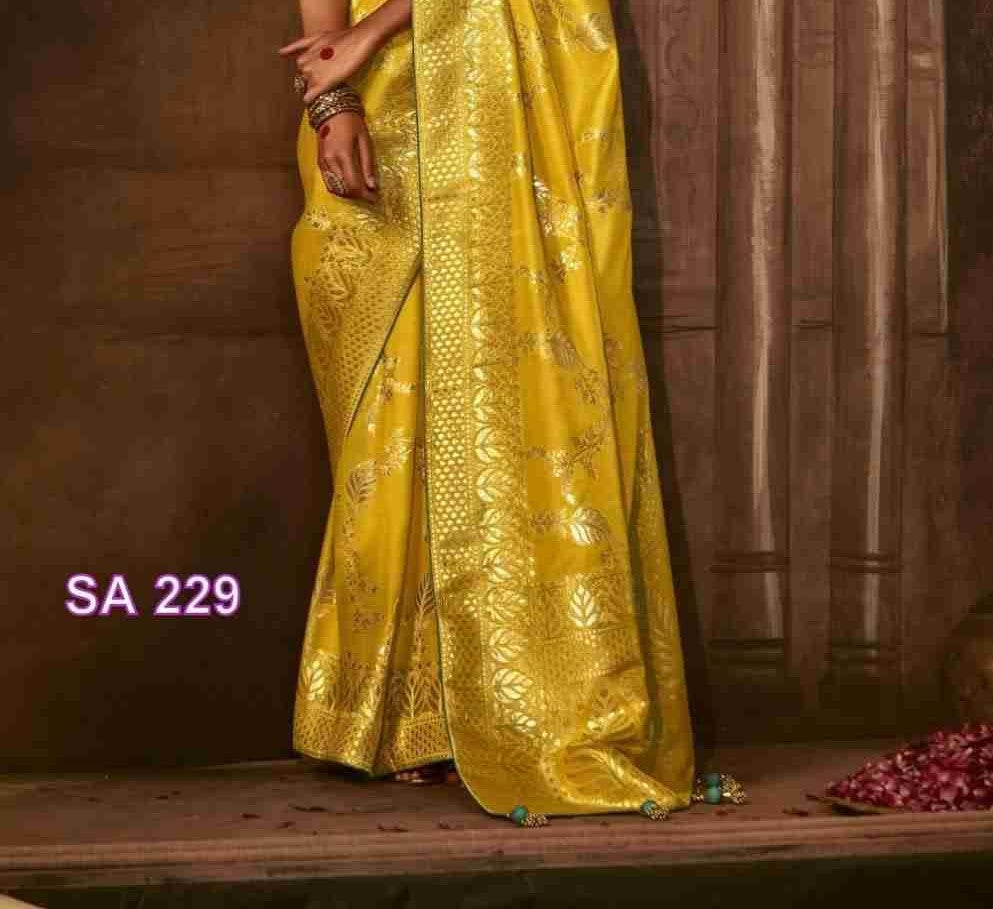 Yellow Silk Saree