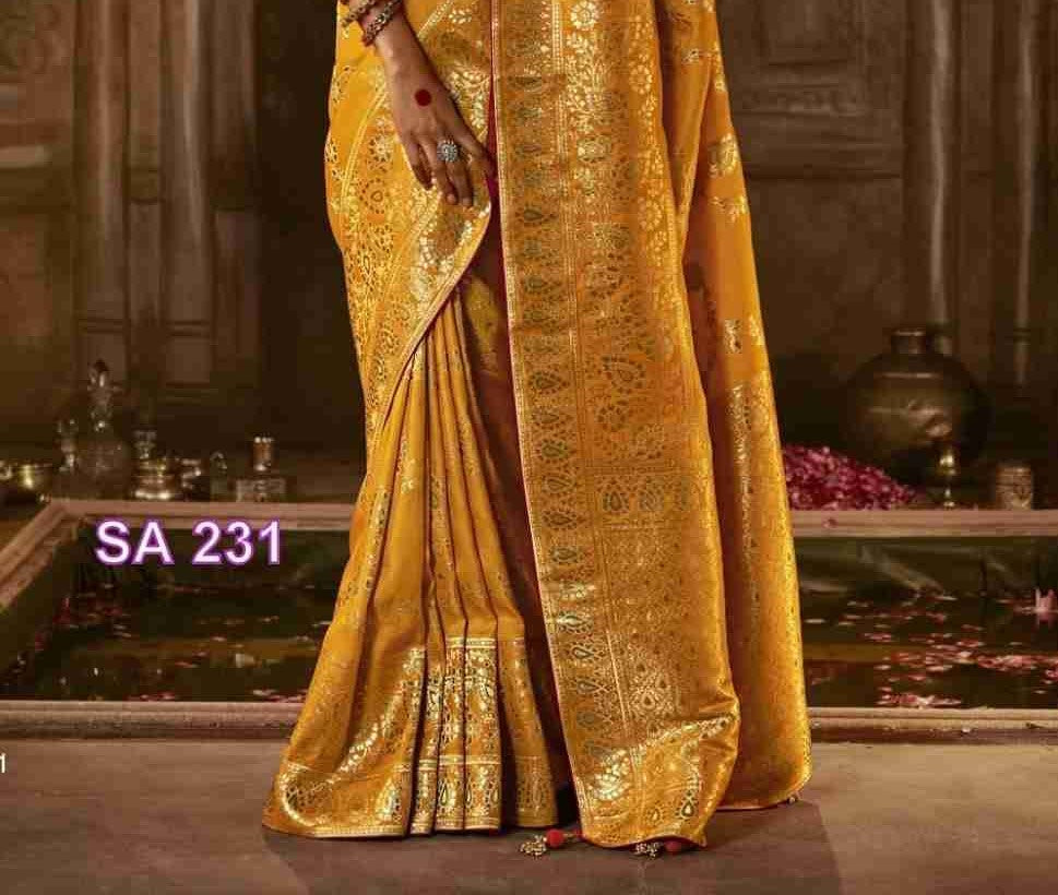 Yellow Silk Saree