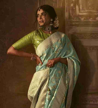 Blue Silk Saree