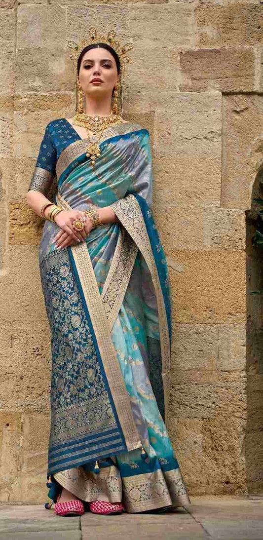 Blue Silk Saree