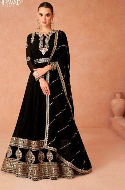 Black Georgette Gown