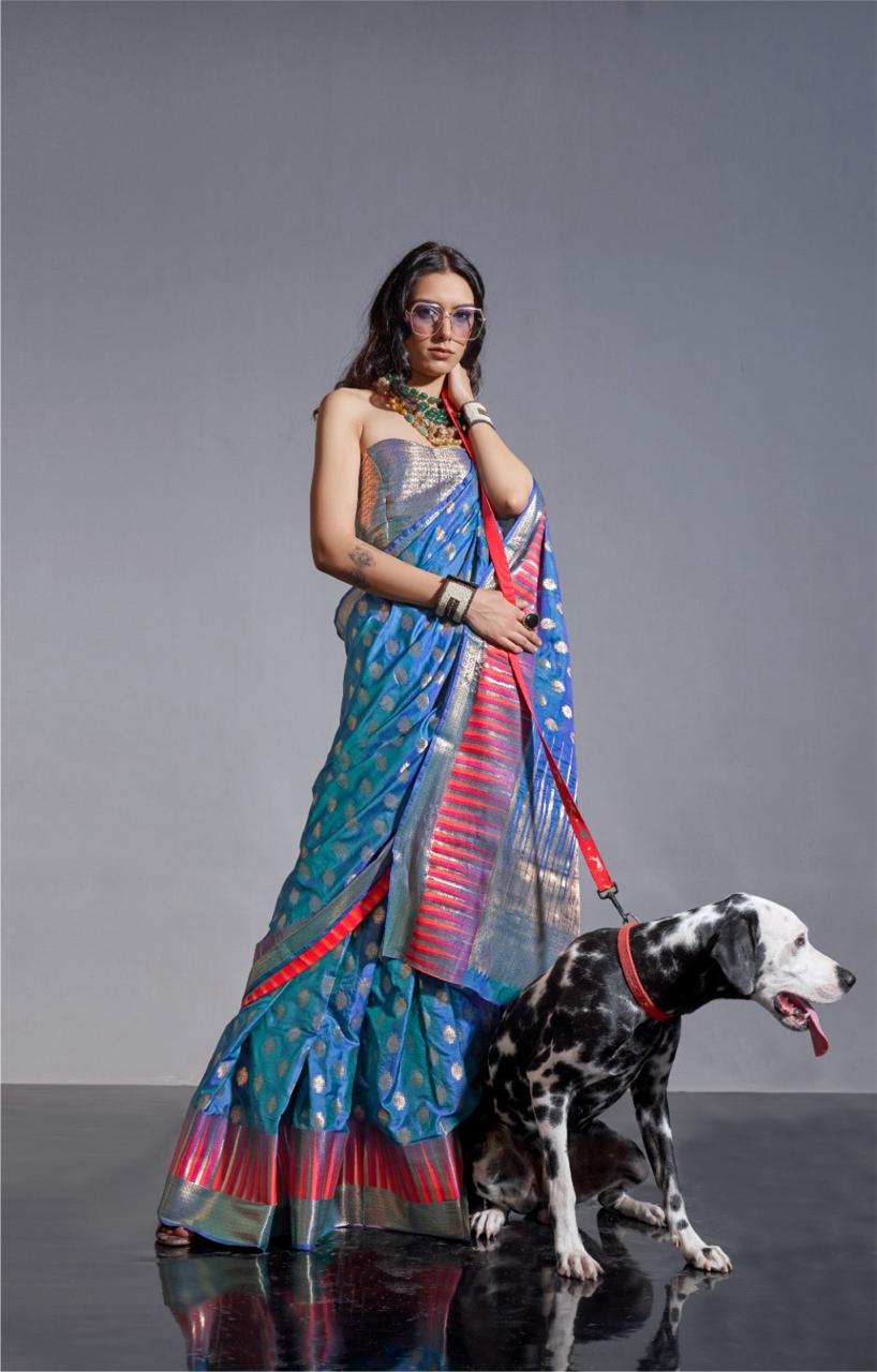 Blue Kodai Silk Saree